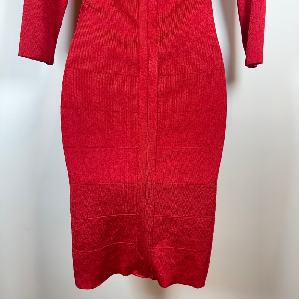 Kardashian Kollection Signature Red Bandage Dress, Size Women's XS - Picture 7 of 10